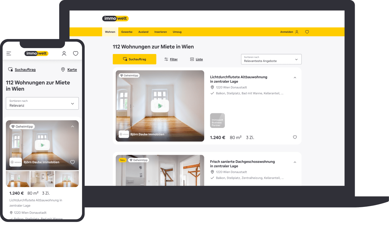 Vorschau mobile und Desktop